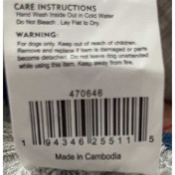 VIBRANT LIFE PULL-OVER, RACERBACK STYLE SWEATER, DOG, MED-PEACH RED BLUE FLORAL - Picture 6 of 6